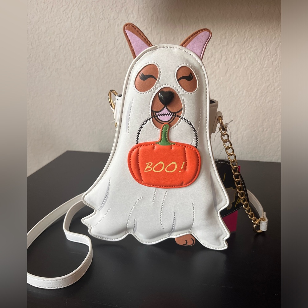 Betsey Johnson ghost dog Glow in the dark Crossbody bag